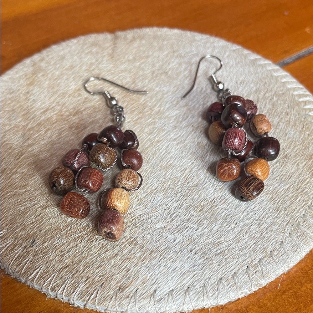 Wooden earrings